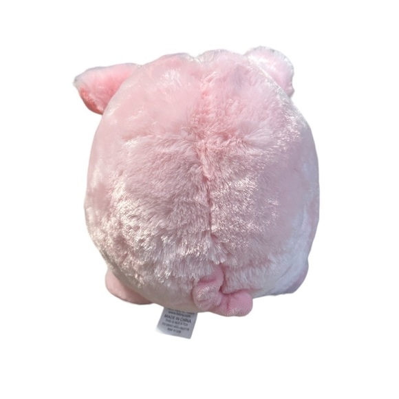 FAB NY Pink Plush Piggy Bank fStuffed Animal Coin Banks with Stopper Fuzzy - Picture 5 of 10